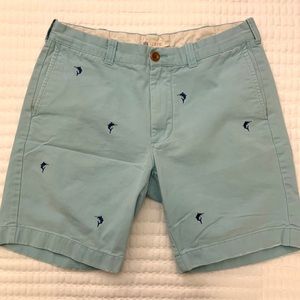 J. Crew Men’s Embroidered Shorts - Size 33